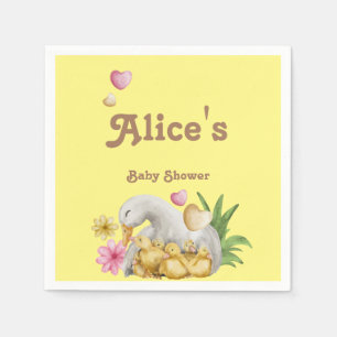 Neutrale Mami- und Baby-Niedlich-Babydusche Serviette