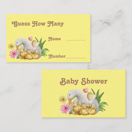 Neutrale Mami und Baby Niedlich schätzen, wie viel Begleitkarte (Vorne/Hinten)