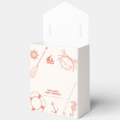 Neutrale Minimal Nautical Fishing Boy Baby Shower Geschenkschachtel (Offen)