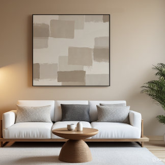 Neutrale Minimalistische Abstrakte Textur Wandkuns Poster