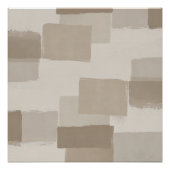 Neutrale Minimalistische Abstrakte Textur Wandkuns Poster (Vorderseite)