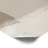 Neutrale Minimalistische Abstrakte Textur Wandkuns Poster (Ecke)