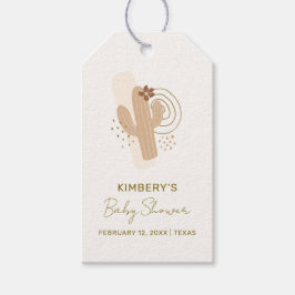 Neutrale Minimalistische Boho Wüstendusche Geschenkanhänger