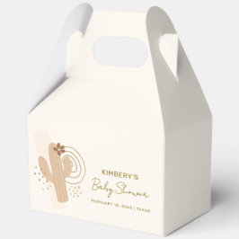 Neutrale Minimalistische Boho Wüstendusche Geschenkschachtel