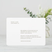 Neutrale Minimalistische Geburt Ankündigung (Stehend Vorderseite)