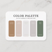 Neutrale Minimalistische Hochzeitsfarbe Begleitkarte (Vorderseite)