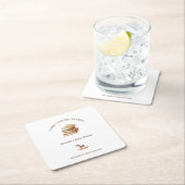 Neutrale Minimalistische neue Kapitel Buch Kinderd Rechteckiger Pappuntersetzer (Vor Ort)