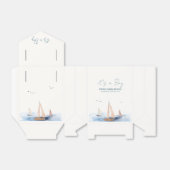 Neutrale Minimalistische Segelboot Babydusche Geschenkschachtel (Ungefaltet)