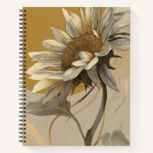 Neutrale minimalistische Sonnenblumenumrandung