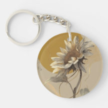 Neutrale minimalistische Sonnenblumenumrandung
