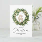 Neutrale Minimalistische Weihnachtskomposition Feiertagskarte (Stehend Vorderseite)