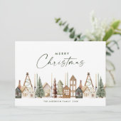 Neutrale Minimalistische Weihnachtskomposition Feiertagskarte (Stehend Vorderseite)
