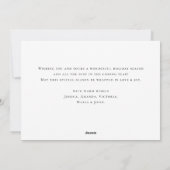 Neutrale Minimalistische Weihnachtskomposition Feiertagskarte (Rückseite)