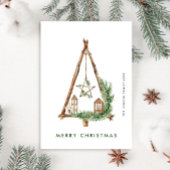 Neutrale Minimalistische Weihnachtskomposition Feiertagskarte