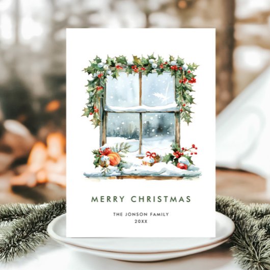 Neutrale Minimalistische Weihnachtskomposition Feiertagskarte