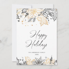 Neutrale Minimalistische Weihnachtskomposition Feiertagskarte