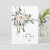 Neutrale Minimalistische Weihnachtskomposition Feiertagskarte (Stehend Vorderseite)