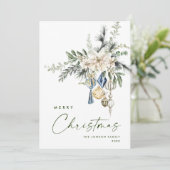 Neutrale Minimalistische Weihnachtskomposition Feiertagskarte (Stehend Vorderseite)