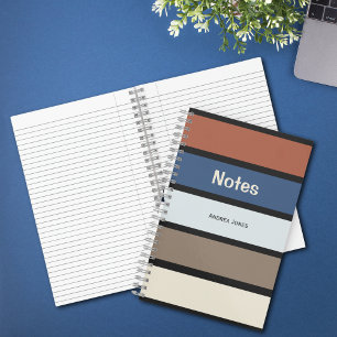 Neutrale Mit Monogramm Namensnotizen Notizblock