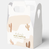 Neutrale moderne Babydusche Boho Cactus Geschenkschachtel (Offen)