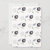 Neutrale moderne Babydusche für kleine Koch Einladung (Rückseite)