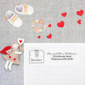 Neutrale moderne Babydusche-Rücksendeadresse