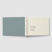 Neutrale moderne Minimalistische Hochzeit Gästebuch (Voll)