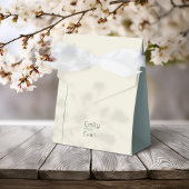 Neutrale moderne Minimalistische Hochzeit Geschenkschachtel