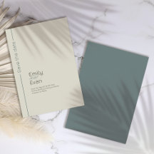 Neutrale, moderne Minimalistische Hochzeit rettet 