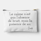 Neutrale moderne Porträts Pixel Art Zubehörtasche (Rückseite)