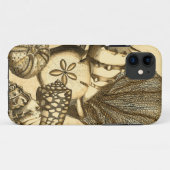 Neutrale Muscheln und korallenrote Sammlung Case-Mate iPhone Hülle (Rückseite (Horizontal))