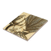 Neutrale Muscheln und Korallensammlung Fliese (Seite)