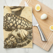 Neutrale Muscheln und Korallensammlung Geschirrtuch (Viertel Falte)