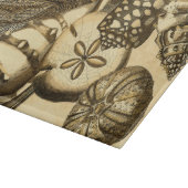 Neutrale Muscheln und Korallensammlung Schneidebrett (Ecke)