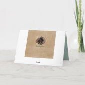 Neutrale Muttertagskarte mit Blume Feiertagskarte (Rückseite)