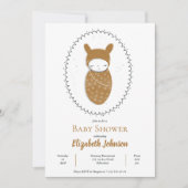 Neutrale Neugeborene Einladung (Vorderseite)