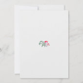 Neutrale Niedliche Babydusche aus verzaubertem Wal Einladung (Rückseite)