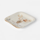 Neutrale niedliche Bärendusche Pappteller (Gewinkelt)