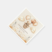 Neutrale niedliche Bärendusche Serviette (Ecke)