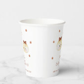 Neutrale Niedliche Dusche Pappbecher (Rechts)