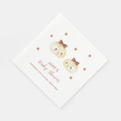 Neutrale Niedliche Dusche Serviette (Ecke)