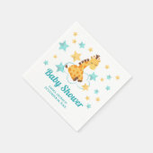 Neutrale Niedliche Giraffe & Stars Kinderdusche Serviette (Ecke)