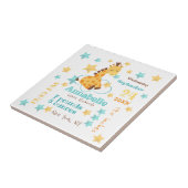 Neutrale Niedliche Giraffe-Sterne für Jungtiere Fliese (Seite)