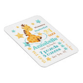 Neutrale Niedliche Giraffe-Sterne für Jungtiere Magnet (Rechte Seite)