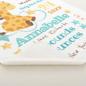 Neutrale Niedliche Giraffe-Sterne für Jungtiere Sherpadecke (3/4)