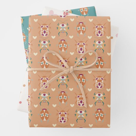 Neutrale Niedliche Liebe Geschenkpapier Set (Beispiel)