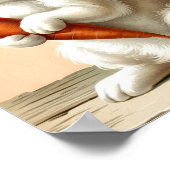 Neutrale Ostersonne & Karottenkunst Poster (Ecke)