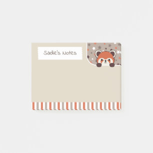 Neutrale Palette Niedlich Red Panda Peekabo Ihre N Post-it Klebezettel