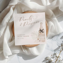 Neutrale Perlen und Prosecco-Brautparty