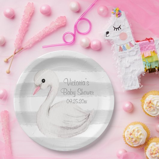 Neutrale Personalisierte Babydusche Pappteller (Party)